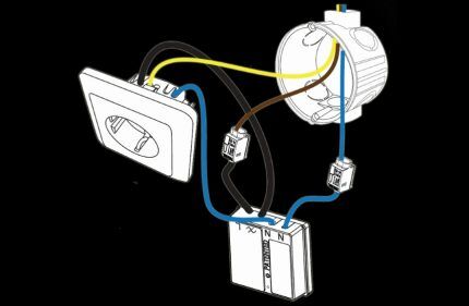 Instalação do interruptor de rádio SOSO ACM-1000