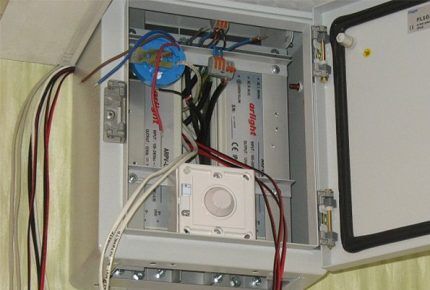 Multi-channel dimmer in electrical panel