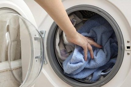 Imbalance of laundry in the washing machine