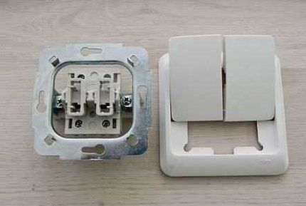 Double switch device