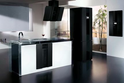 Hotpoint-Ariston refrigerator in the interior