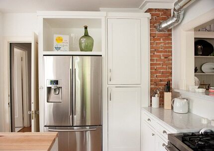 Three-chamber refrigerator made in Italy