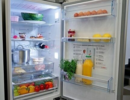 Bosch refrigerator interior