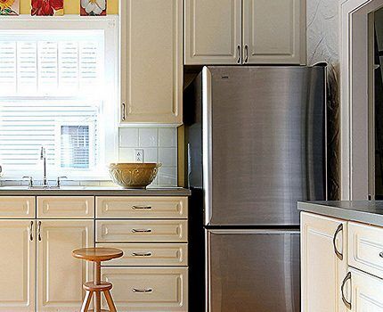 Electrolux refrigerator in the kitchen interior