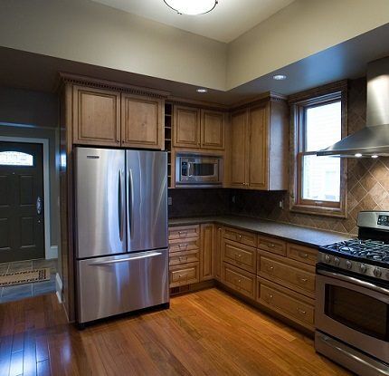 Refrigerator in the kitchen