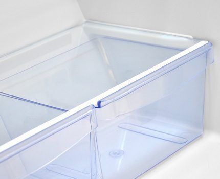 Tempered glass containers and shelves