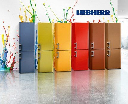 Paleta de cores da geladeira Liebherr