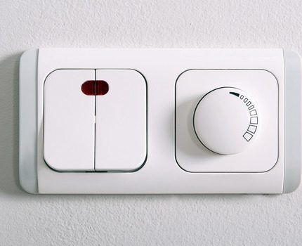 Combination surface dimmer
