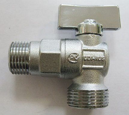 Ball angle valve