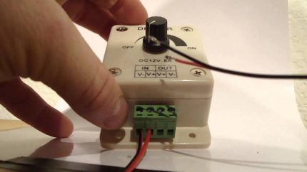 Compact dimmer