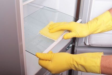 Cleaning the refrigerator