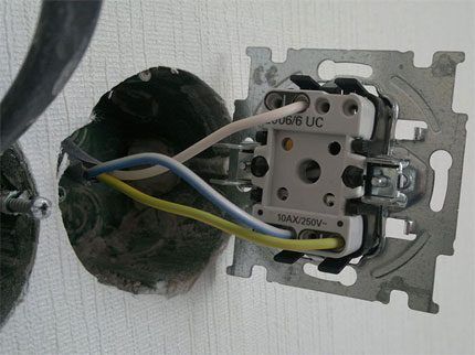 Installation of pass-through switch