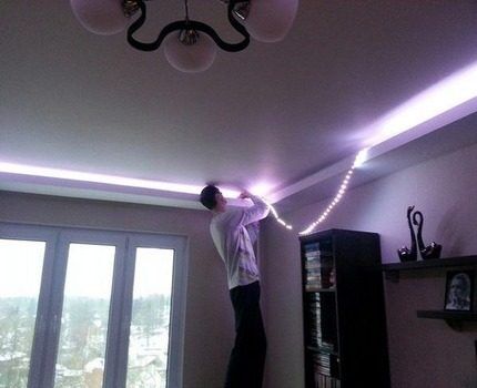 Lighting with LED strip
