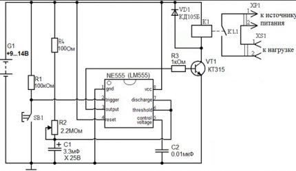 Bruker NE555-brikken