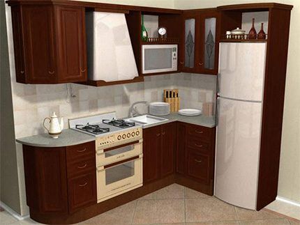 Refrigerator integrated into kitchen design