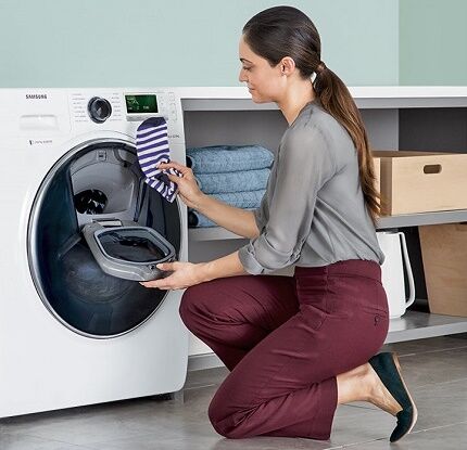 Porte pour ajouter du linge