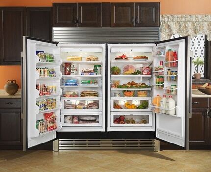 Usable refrigerator space