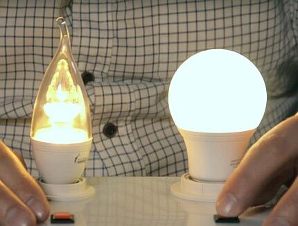 Comparaison du confort lumineux des lampes