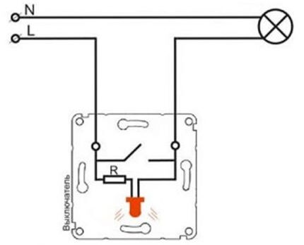 LED switch connection diagram