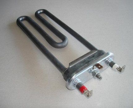 Direct heating element of a washing machine