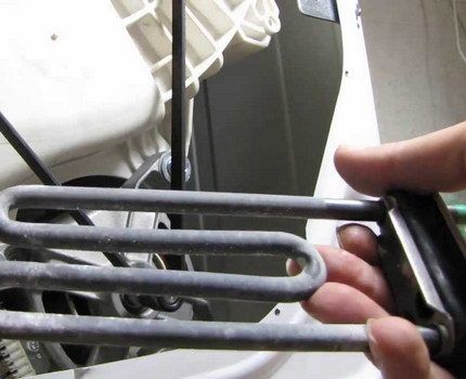 Washing machine heating element