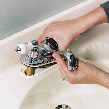 Hose outlet under the sink