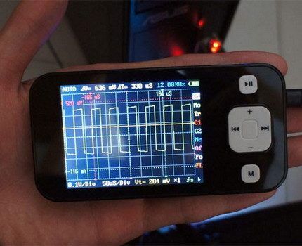 Oscilloscope pour vérifier les performances du ballast