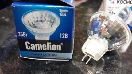 Camelion halogen lamps