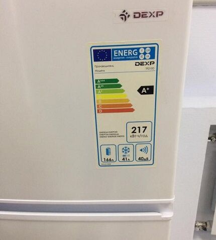 Energy consumption class of refrigeration units Dexp