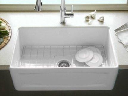 Porcelain kitchen sink