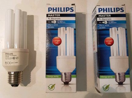 Parameters of PHILIPS light bulbs