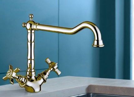 Double lever kitchen faucet
