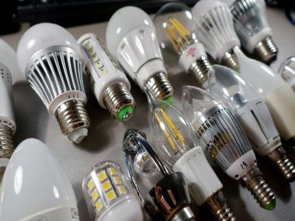 Types of LED lamps