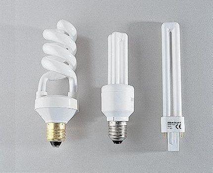 Mga uri ng mga compact fluorescent lamp