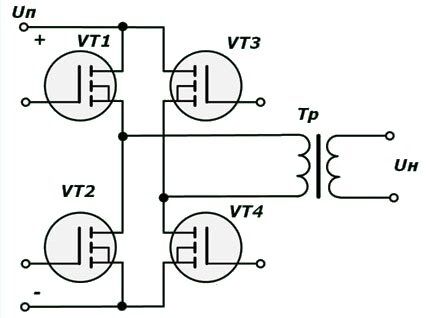 Inverter mostično vezje