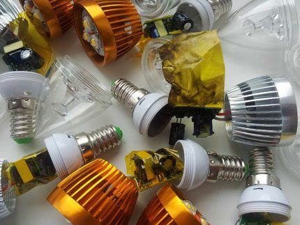 Lampes LED de qualité inférieure