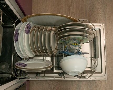Loading the dishwasher