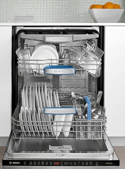 Loaded dishwasher