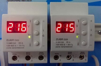 Voltage control relay 