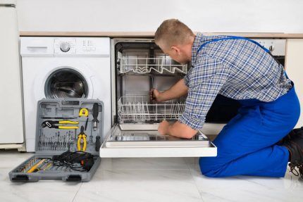 Master repairing ng dishwasher