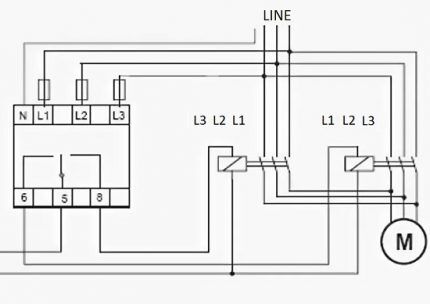 Phase control relay connection diagram