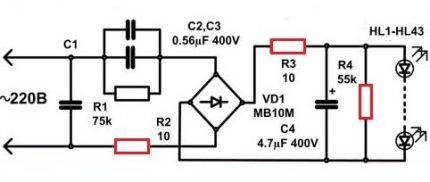 Circuit pilote de lampe LED