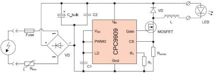 Controller circuit with SRS9909