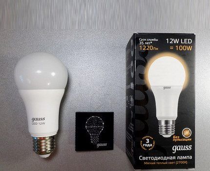 LED lambid Gauss E27