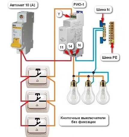 Lighting connection diagram