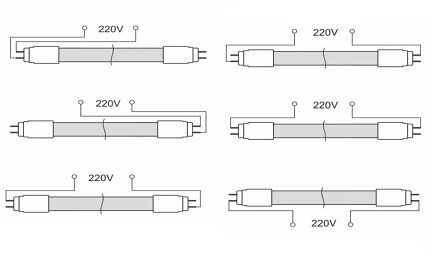 Power wire connection diagrams