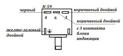 Hőrelé érintkezési diagramja