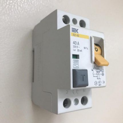 RCD for boiler