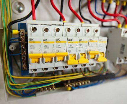 RCD from IEK in the distribution panel