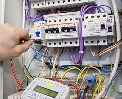 Checking the RCD with a multimeter